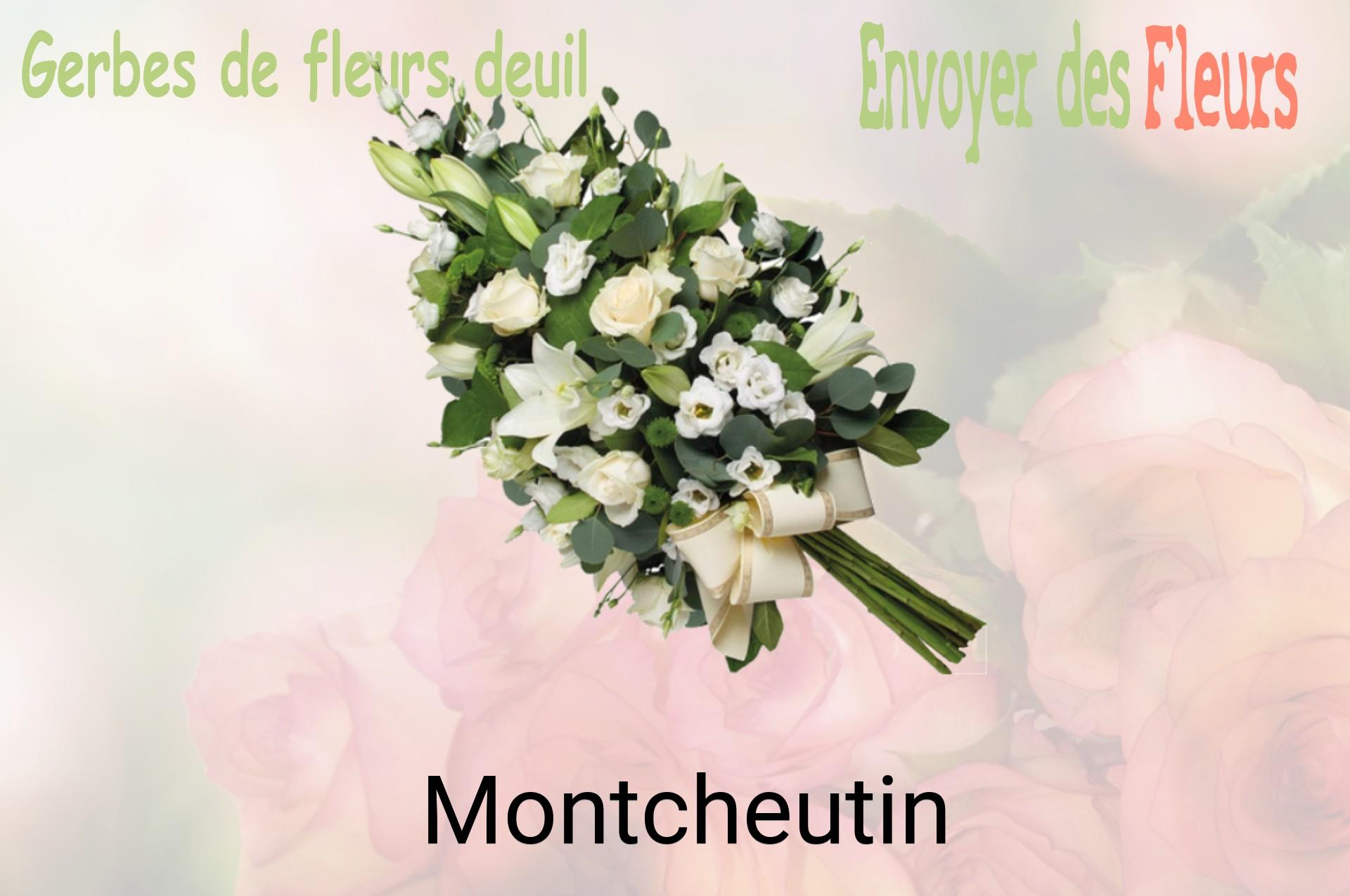 Gerbe de fleurs de deuil livrée à Montcheutin